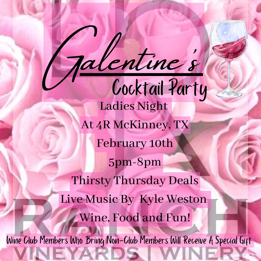 Galentine's Cocktail Party: Thusrday, February 10, 5:00 to 8:00 pm