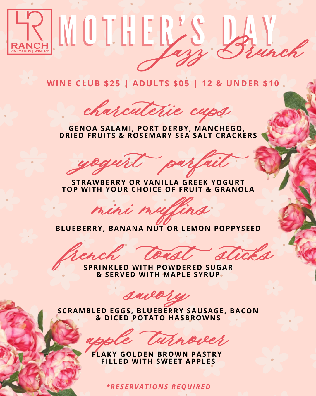 Mother's Day Menu
